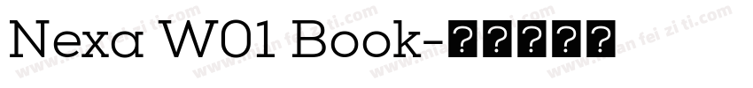 Nexa W01 Book字体转换